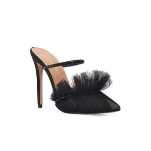 Andrea Wazen 105MM Kaya Point Toe Tulle Pumps EU 37/ US 7 $610